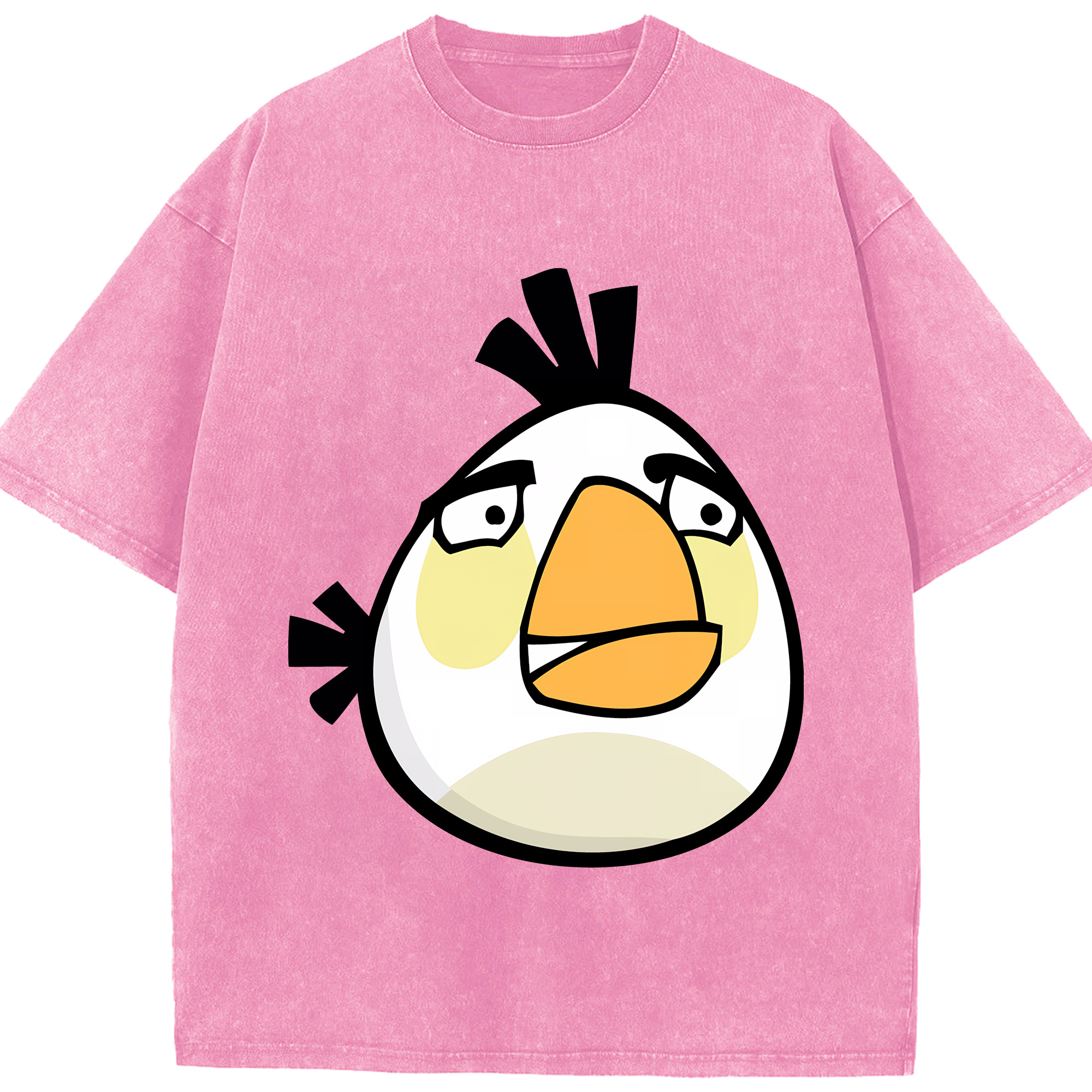 （画像用） Angry Birds アングリーバード 綿100% ヴィンテージ風 半袖Tシャツ（フロントプリント）